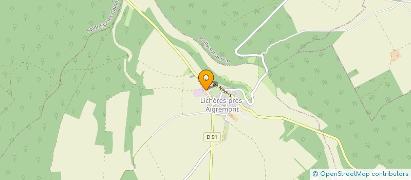 localisation de l'entreprise TRANSPORTS BETHERY GILLES à LICHERES-PRES-AIGREMONT