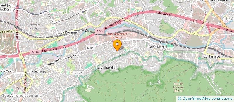 localisation de l'entreprise TRANSPORTS BETON BENNICI à MARSEILLE