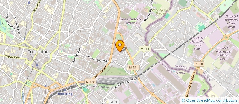 localisation de l'entreprise TRANSPORTS BEUSCHART à TOURCOING