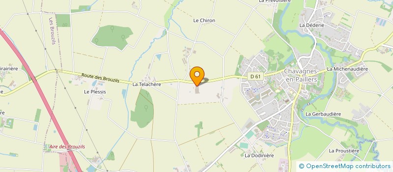 localisation de l'entreprise TRANSPORTS BEZIAU à CHAVAGNES-EN-PAILLERS