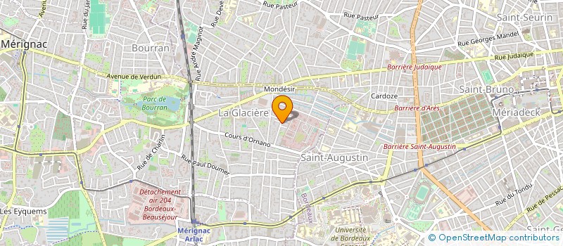 localisation de l'entreprise TRANSPORTS BGC à MERIGNAC