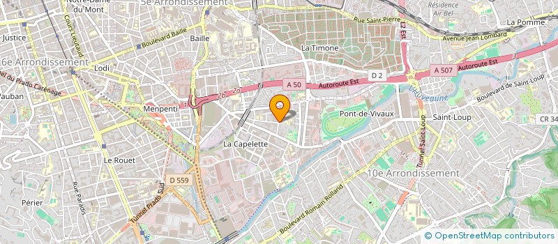localisation de l'entreprise TRANSPORTS BIANCOTTO à MARSEILLE