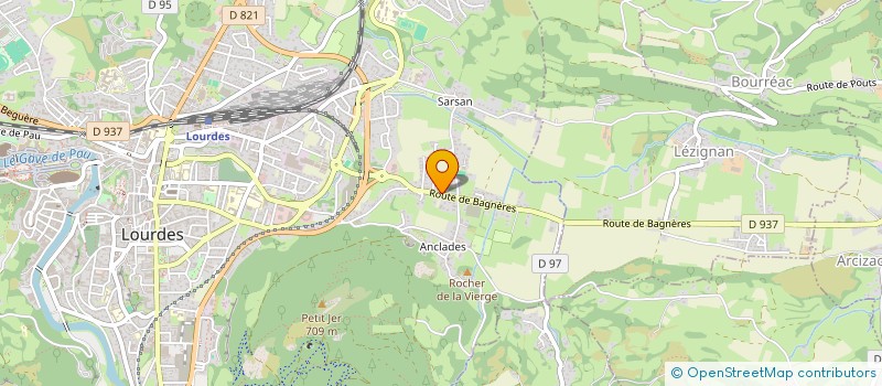 localisation de l'entreprise TRANSPORTS BIGORRE PYRENEES  LOURDES