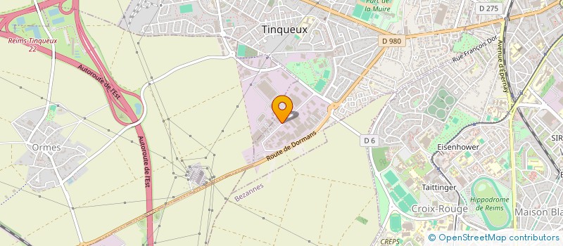 localisation de l'entreprise TRANSPORTS BIJOT à TINQUEUX