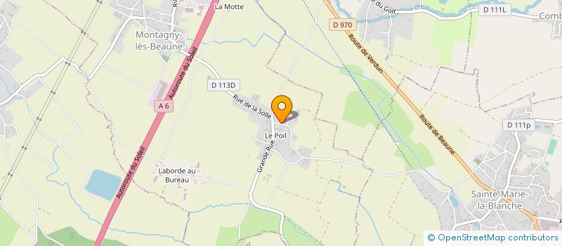localisation de l'entreprise TRANSPORTS BLIN à MONTAGNY-LES-BEAUNE