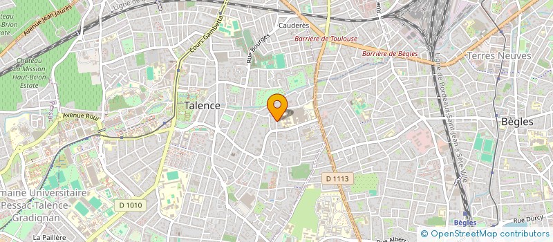 localisation de l'entreprise TRANSPORTS BOISSET  TALENCE