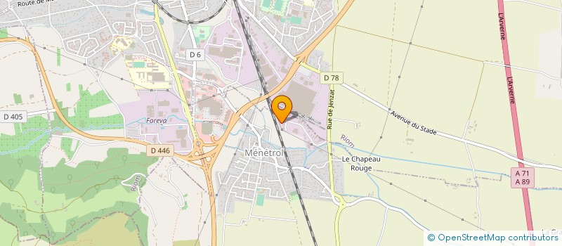 localisation de l'entreprise TRANSPORTS BONJEAN à MENETROL
