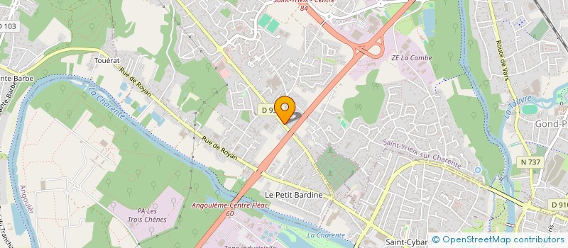 localisation de l'entreprise TRANSPORTS BONNENFANT DAVID  SAINT-YRIEIX-SUR-CHARENTE