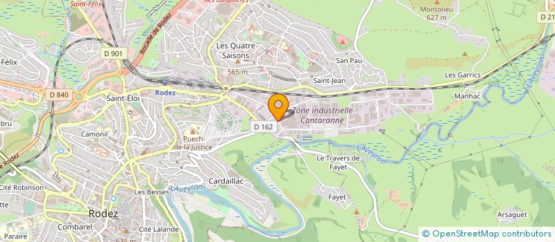localisation de l'entreprise TRANSPORTS BONNEVIALLE à ONET-LE-CHATEAU