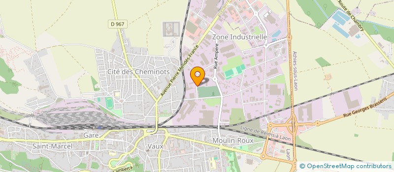 localisation de l'entreprise TRANSPORTS BORDEREAUX à LAON