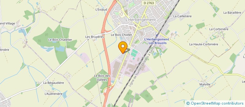 localisation de l'entreprise TRANSPORTS BOSSARD  L'HERBERGEMENT