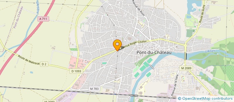 localisation de l'entreprise TRANSPORTS BOUBON  PONT-DU-CHATEAU