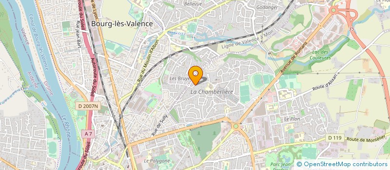 localisation de l'entreprise TRANSPORTS BOUCHARD à VALENCE