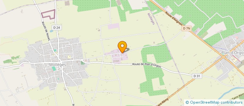 localisation de l'entreprise TRANSPORTS BOUDON SEBASTIEN  MOLLEGES