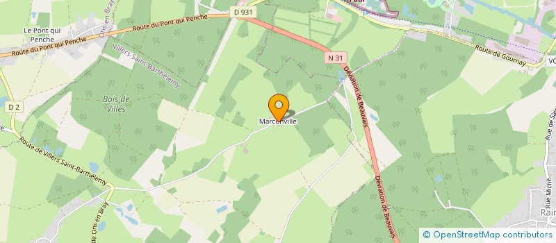 localisation de l'entreprise TRANSPORTS BOULANGER  VILLERS-SAINT-BARTHELEMY