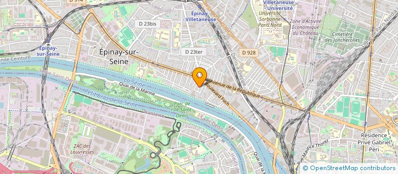 localisation de l'entreprise TRANSPORTS BOULVARDS à EPINAY-SUR-SEINE