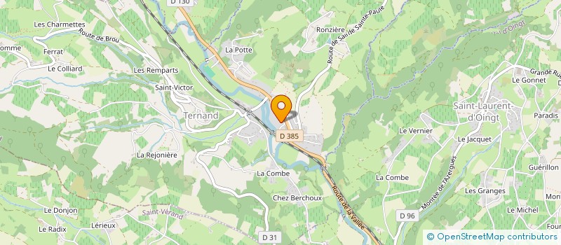 localisation de l'entreprise TRANSPORTS BOURGEAY SA  TERNAND