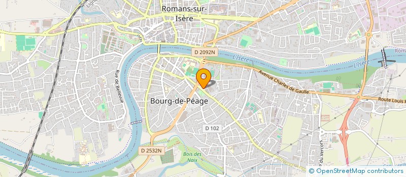 localisation de l'entreprise TRANSPORTS BOUTARIN  BOURG-DE-PEAGE