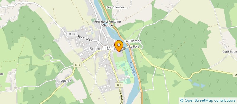 localisation de l'entreprise TRANSPORTS BOUTET à BONNEUIL-MATOURS