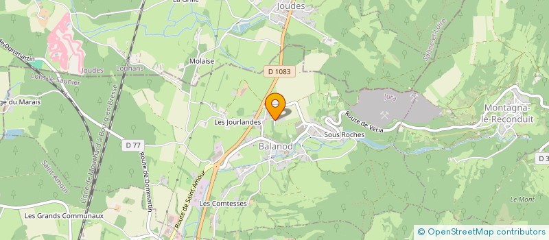 localisation de l'entreprise TRANSPORTS BOUVIER à BALANOD