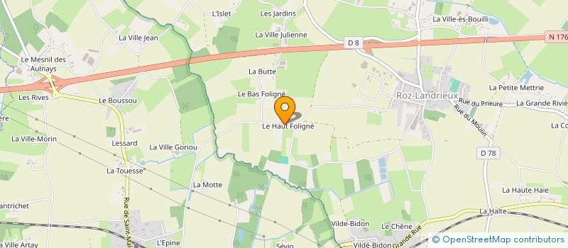 localisation de l'entreprise TRANSPORTS BRASSART LE GUILLOUS  ROZ-LANDRIEUX