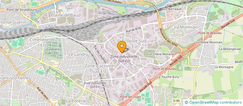 localisation de l'entreprise TRANSPORTS BRETILLIENS à NOYAL-SUR-VILAINE