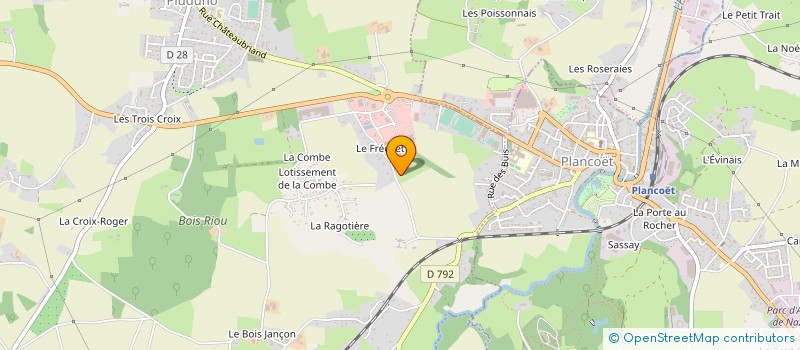 localisation de l'entreprise TRANSPORTS BRIARD  PLUDUNO