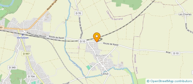 localisation de l'entreprise TRANSPORTS BRIHAT JEAN PAUL SARL à BOUZEL
