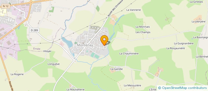 localisation de l'entreprise TRANSPORTS BROCHARD à MONTENAY