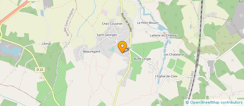 localisation de l'entreprise TRANSPORTS BROUILLET ET FILS  CLAIX