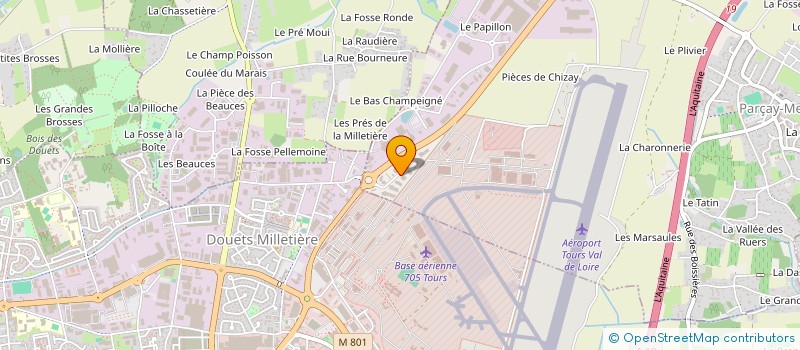 localisation de l'entreprise TRANSPORTS BRUN  PARCAY-MESLAY