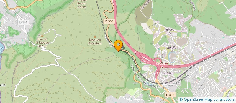 localisation de l'entreprise TRANSPORTS BRUNA à LA CIOTAT