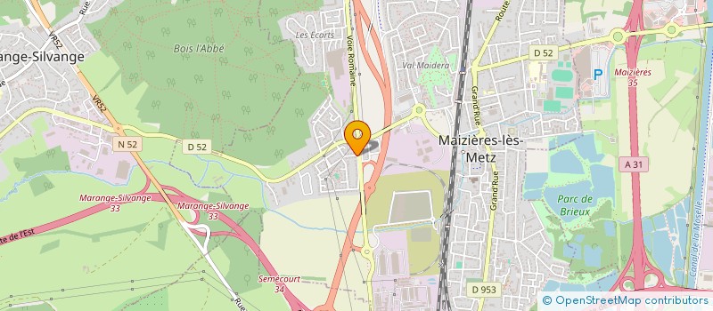 localisation de l'entreprise TRANSPORTS BRUNO BAUTZ à MAIZIERES-LES-METZ