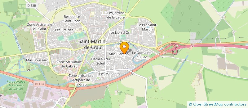 localisation de l'entreprise TRANSPORTS BURAVANT FRANCOIS  SAINT MARTIN DE CRAU