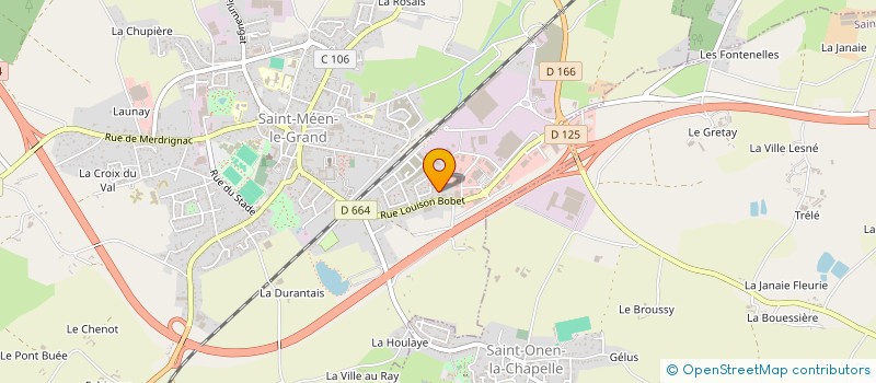 localisation de l'entreprise TRANSPORTS BUREL MICHEL à SAINT-MEEN-LE-GRAND