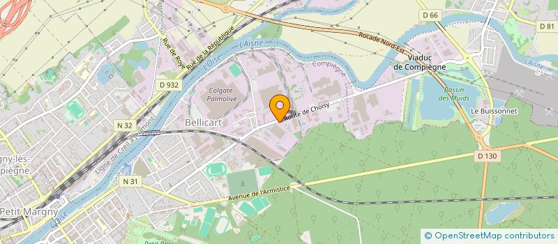 localisation de l'entreprise TRANSPORTS BUSSINK HANNINK  COMPIEGNE