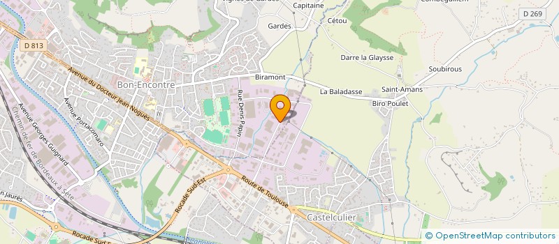 localisation de l'entreprise TRANSPORTS C GUERY  BON-ENCONTRE