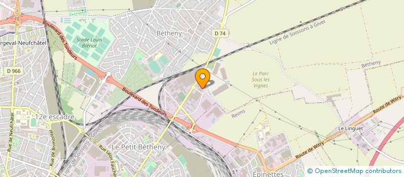 localisation de l'entreprise TRANSPORTS CAILLOT à BETHENY