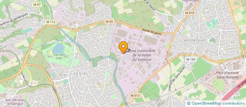 localisation de l'entreprise TRANSPORTS CAMPERI à VENDARGUES