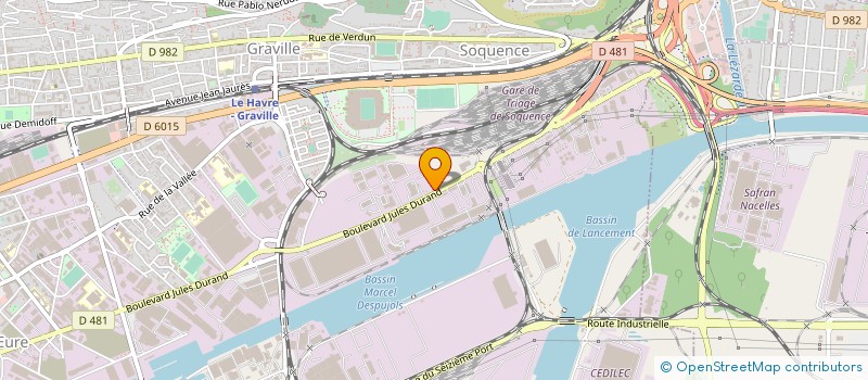 localisation de l'entreprise TRANSPORTS CAREL S.A à LE HAVRE