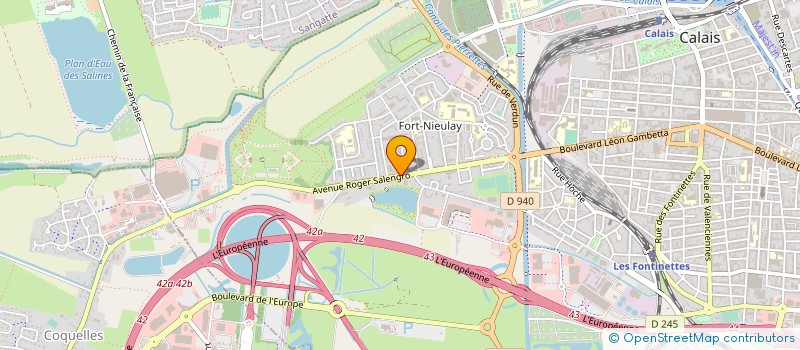 localisation de l'entreprise TRANSPORTS CARPENTIER à CALAIS