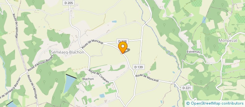 localisation de l'entreprise TRANSPORTS CARREROT  SEMEACQ-BLACHON