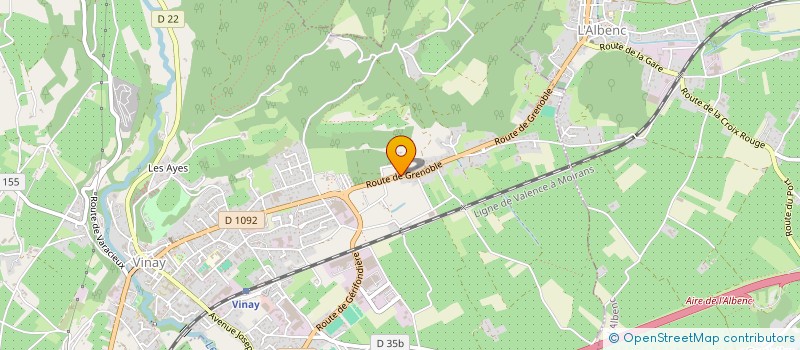 localisation de l'entreprise TRANSPORTS CARTIER ROZAND  VINAY