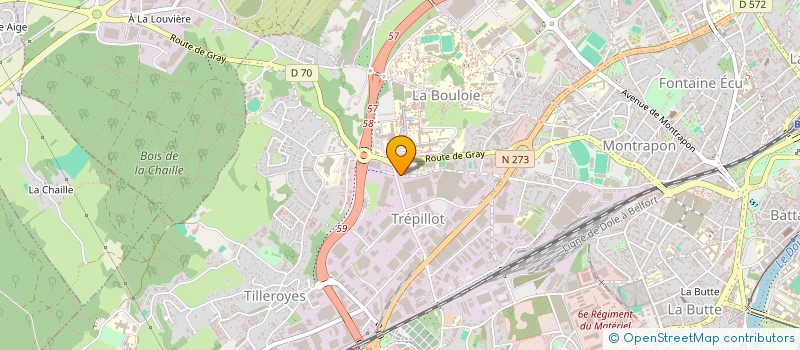 localisation de l'entreprise TRANSPORTS CASSARD à BESANCON