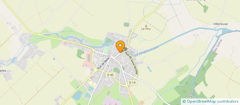 localisation de l'entreprise TRANSPORTS CASTIN à LEZAY