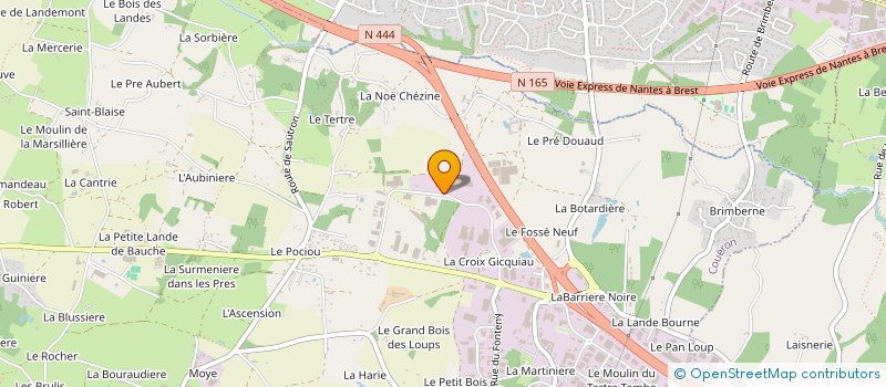 localisation de l'entreprise TRANSPORTS CELLIANA à COUERON
