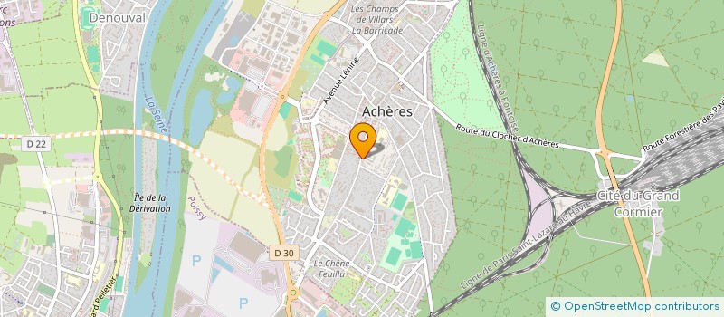 localisation de l'entreprise TRANSPORTS CELTES  ACHERES