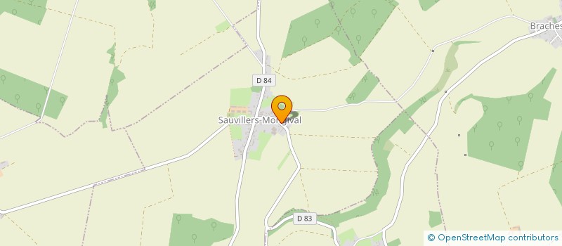 localisation de l'entreprise TRANSPORTS CHABAILLE PERE ET FILS à SAUVILLERS-MONGIVAL