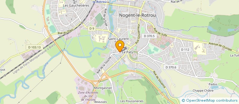 localisation de l'entreprise TRANSPORTS CHARLES ET RENE BERTRAND à NOGENT-LE-ROTROU