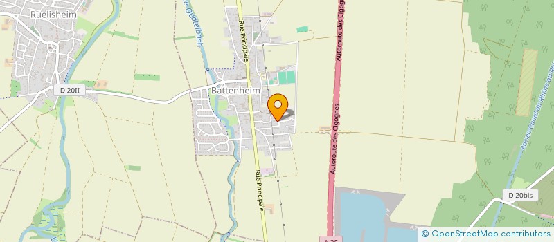 localisation de l'entreprise TRANSPORTS CHARPIGNY LAURENT  BATTENHEIM